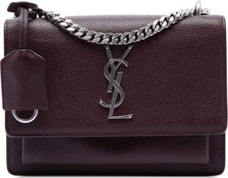 Saint Laurent Pre-owned Saint Laurent Small Grained Calfskin Monogram Sunset Crossbody Ladies NBS2GZHEXJJVCJIO