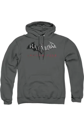 Gildan Batman Arkham City Logo Adult Pull Over Hoodie / Hooded Sweatshirt