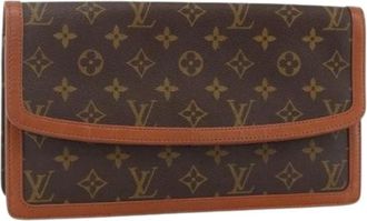 Louis Vuitton Pre-owned Clutches, female, Brown, Size: ONE SIZE Pre-owned Monogram Clutch Bag