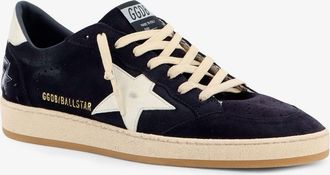 Golden Goose Mens Sneakers Ballstar Suede Black Leather Trainers