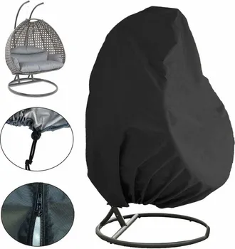 OEM Funda Para Silla Colgante De Jard&iacute;n, Impermeable, Resistente Al Viento Y A Los Rayos Uv (negro, 190 X 115 Cm)