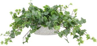 Creative Displays Inc. Handmade Faux Ivy In Decorative Stone Vase