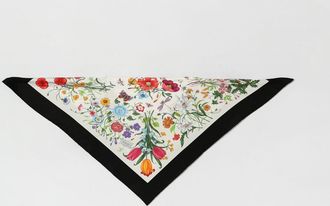 Gucci Foulard in seta stampa floreale