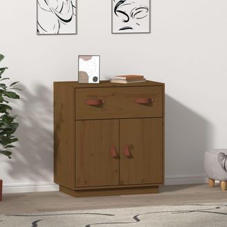 Berkfield Home Sideboard Honey Brown 65.5x40x75 cm Solid Wood Pine