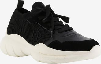 Stuart Weitzman Niedrige Strick- und Ledersneakers 5050
