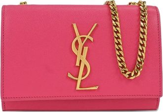 Saint Laurent 2014 Kate chain-strap leather shoulder bag - Pink