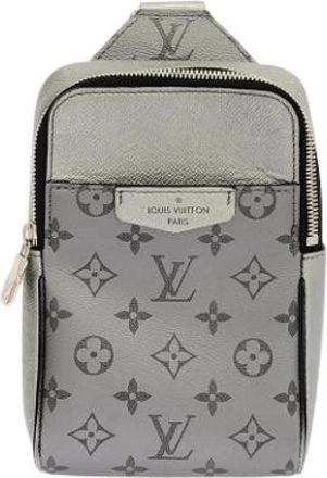 Louis Vuitton Pre-owned Taigarama Schoudertas - Dames - Vintage Schoudertas - Grijs - ONE Size - Leer - Vintage