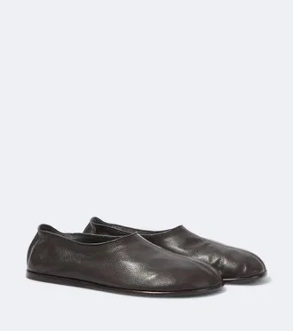 Christophe Lemaire Leather slip-on shoes