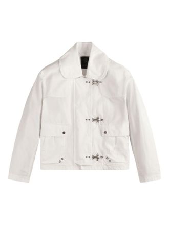 Fay White Ganci Bomber Jacket