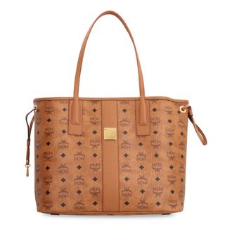 MCM Shopping Bags, female, Brown, ONE SIZE, Visetos Tote