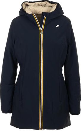 K-Way Warm Dubbel Jassen - Dames - Parka Jassen - Blauw - L - Jassen