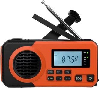OEM Radio Solar, Radio Am/fm Para Exteriores, Resistente Al Agua, Con Linterna, Port&aacute;til, Para Viajes