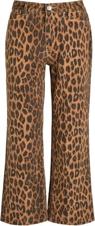 Damson Madder Kenny leopard-print trousers - Brown