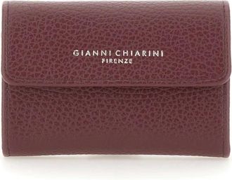 Gianni Chiarini Dollaro Portemonnee - Dames - Portefeuilles - Rood - ONE Size - Leer - Accessoires