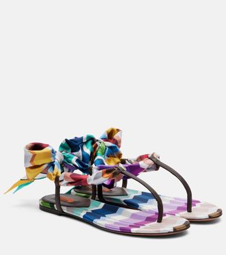 Missoni Dora twill sandals
