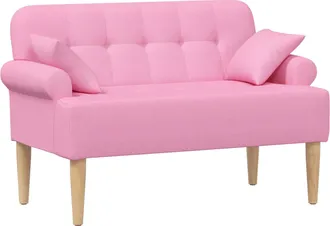 vidaXL Sof&aacute; Amoroso Con Botones Acolchados Rosa 120 X 65 X 79 Cm Tela Vidaxl