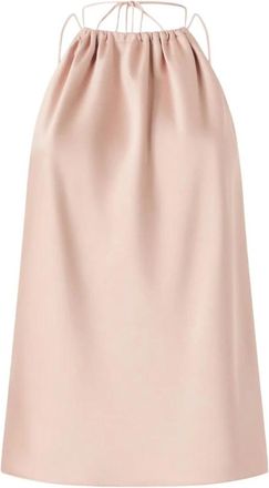 Pinko Pinko, Overhemden, Dames, Roze, S, Polyester, Carota Top Satin
