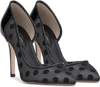 Jessica Simpson Prizma 8-P High Womens Heels Black : 5 M, Leather/Rubber