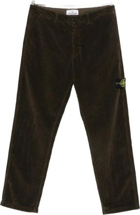 Stone Island Corduroy Straight Broeken - Heren - Straight fit broeken - Bruin - W32 - Broeken