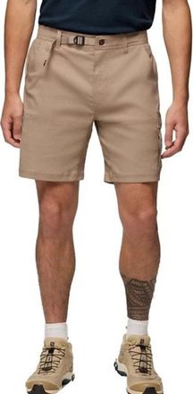 Prana Mens prAna Stretch Zion Cargo Shorts Sandbar Flat Front Belted Waist GBO602