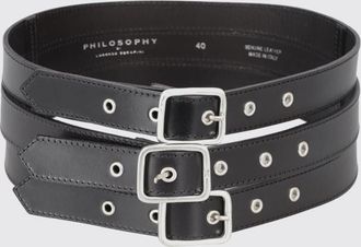 Philosophy di Lorenzo Serafini Belt PHILOSOPHY DI LORENZO SERAFINI Woman color Black