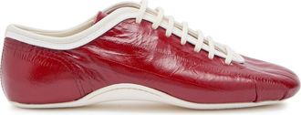 Dries Van Noten Crinkled Leather Sneakers - Red - 38 (IT38 / UK5)