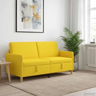 vidaXL Vidaxl Divano Con Storage Giallo Chiaro 172 X 78 X 87 Cm Poliestere