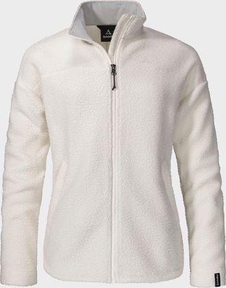 Sch&ouml;ffel Fleecejacke SCH&Ouml;FFEL CIRC Fleece Jk Style Purga WMS, Damen, Gr. 36, beige (9040, natur), Oberstoff: 100% Polyester, relaxed fit, hoch geschlossener Au