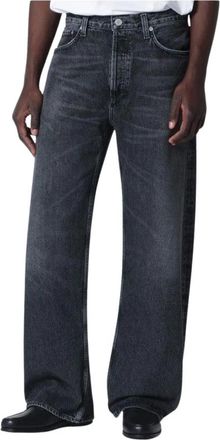 A Gold E Riley Relaxed Straight Leg Jeans - Heren - Regular Fit Jeans - Zwart - W34 - Denim - Jeans