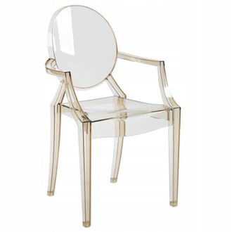 OEM Silla &Aacute;mbar Transparente Duradera Cristalina Con Reposabrazos