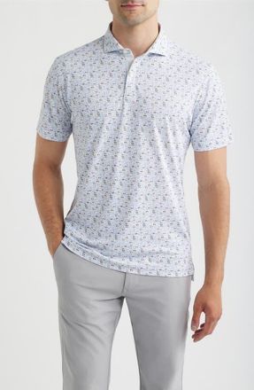 Johnnie-O Shades Performance Jersey Polo in Seal at Nordstrom, Size Xx-Large