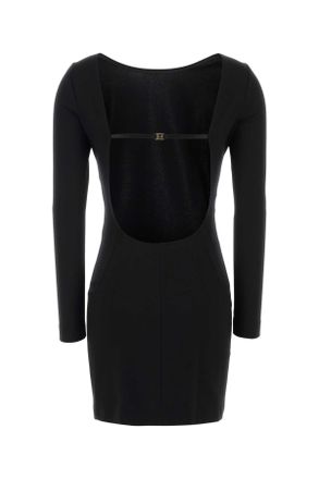 Dolce & Gabbana Womens Black Stretch Viscose Blend Mini Dress Nero Abiti