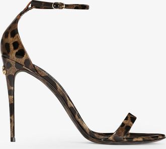 Dolce & Gabbana Sandali in pelle con stampa leo - DOLCE & GABBANA - gender_Woman