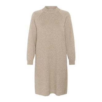 Cream CRDela Knit Dress - female - Cream - Knitted Dresses - Beige - 2XL - Dresses