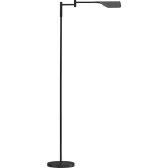 Brightech Leaf 53 Industrial LED Task Floor Lamp with Metal Empire Shade, 3-Way Dimming in Black at Nordstrom