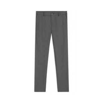 HUGO BOSS Heren, Broeken, Grijs, Maat: 2XL Leer