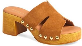 Chocolat Blu Magee Platform Slide Sandal in Rust Suede at Nordstrom, Size 6.5-7Us