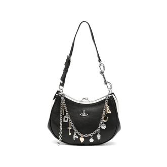 Vivienne Westwood Charm-embellished Leather Shoulder Bag