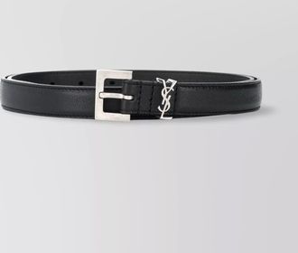 Saint Laurent lambskin leather thin belt