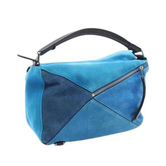 Loewe unisex, Pre-owned, Blauw, Maat: ONE Size Leer