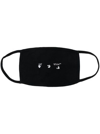 Off-white Mascherina con stampa - Nero