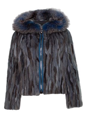 Philipp Plein Philipp plein Hooded fur zip jacket