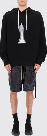 Rick Owens Rick Owens DRKSHDW Felpa con cappuccio over stampata