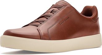 Cole Haan Grandpro Luxe Slip-On Sneakers Mens Shoes British Tan/Dark Chocolate : 11.5 D - Medium, Leather/Textile