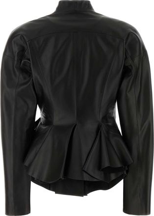 Alberta Ferretti Pelle Leather Jacket - Black