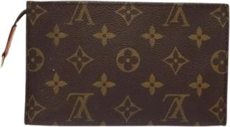 Louis Vuitton Pre-owned Clutches, female, Brown, Size: ONE SIZE Pre-owned Canvas pouches