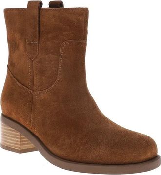 Seychelles Cozy Boots WomensB Brown Suede Block Heel Ankle Bootie ZOGG3273