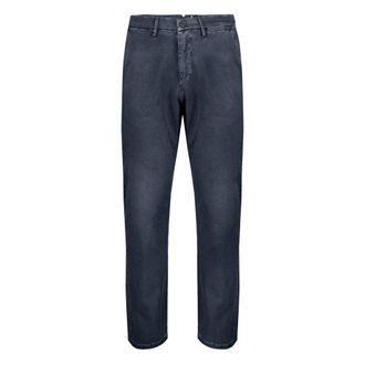 Bomboogie Chino classico - Heren - Broeken - Blauw - Maat: W33 Katoen