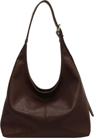 Generic Large Capacity Shoulder Bag Stylish Casual Handbag Fashion Trendy Bag 2 Pcs Women PU Crossbody Bag with Adjustable Shoulder Strap for Daily Office Use