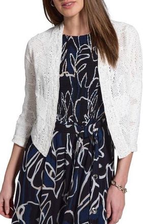 Nic+Zoe Subtle Sequin Cardigan in Classic Cream at Nordstrom Rack, Size X-Large